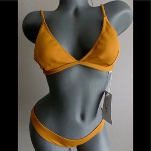 NWT Mustard Zaful Bikini Small